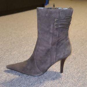Brown Suede Booties